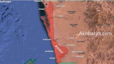 نقشه عقب نشینی عربستان از یمن